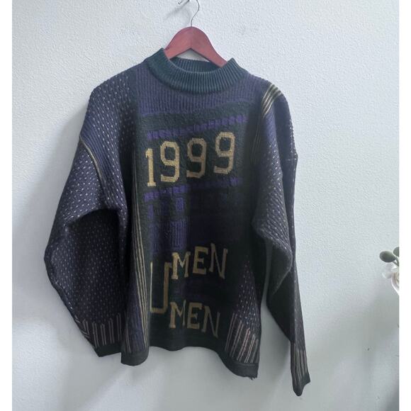 Vintage 1999 UMEN Men's Pullover Sweater Size Small - Picture 1 of 6